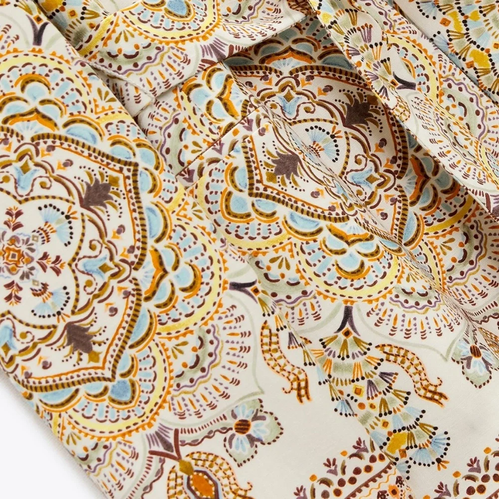 Zara limited edition linen printed blazer - Picture 8 of 8